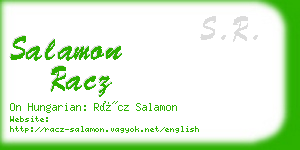 salamon racz business card